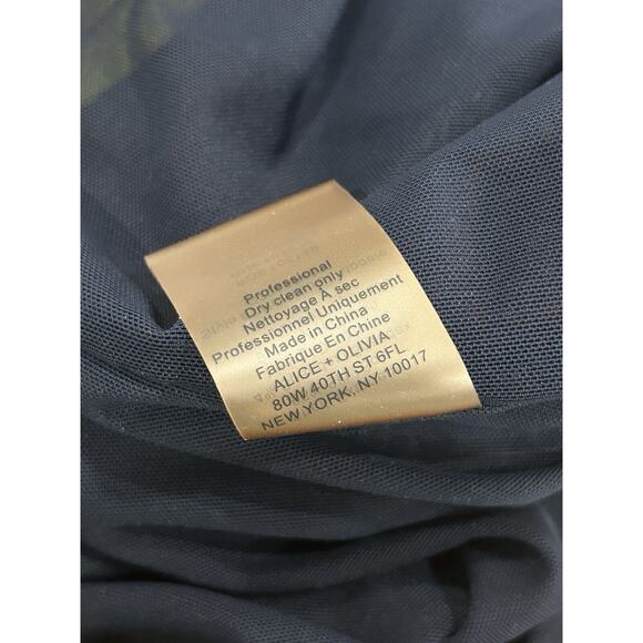 Alice + Olivia Valerie Silk Shift Dress Size 4 Multicolor Tie Dye Back Zip - Picture 9 of 9